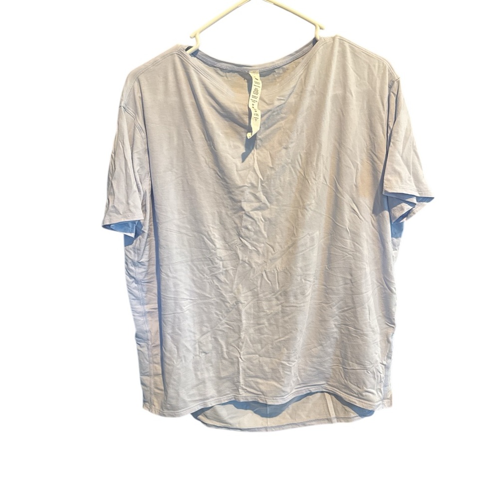 lululemon athletica light blue Short Sleeve Tee